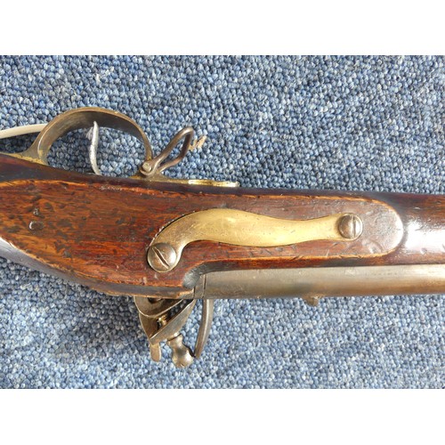 413 - An East India Company Brown Bess flintlock musket, John Rea for East India Company, dated 1797, with... 