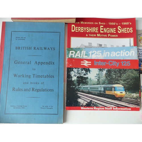 322 - Railwayana, a quantity of books, publications and ephemera, including Brush Electrical Engineering T... 