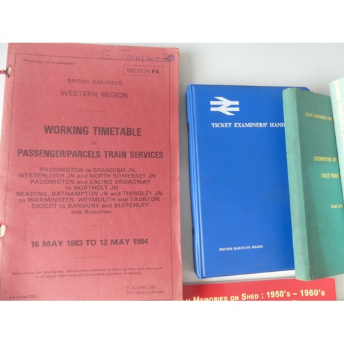 322 - Railwayana, a quantity of books, publications and ephemera, including Brush Electrical Engineering T... 