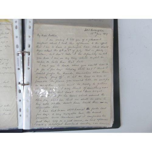 312 - HMS Bellerophon Interest; A WW1 period photograph album and series of letters from Arnold Frederick ... 