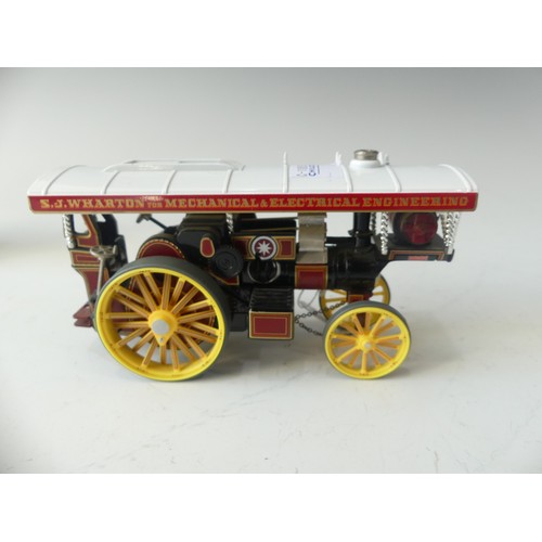 227 - Five Corgi Vintage Glory of Steam Traction Engines, 1:50 scale diecast models together with a Log Wa... 