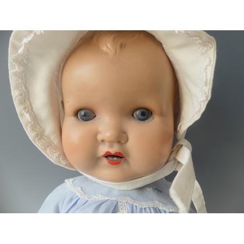 182 - A German Heubach Koppelsdorf bisque-headed Doll, with weighted brown eyes, open mouth with top teeth... 