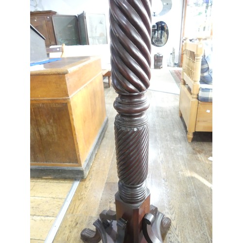 662 - A Victorian mahogany Torchere Plant Stand, H approx 160cm.