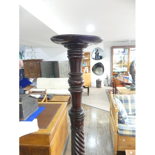 662 - A Victorian mahogany Torchere Plant Stand, H approx 160cm.