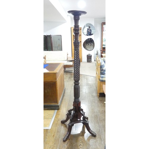 662 - A Victorian mahogany Torchere Plant Stand, H approx 160cm.