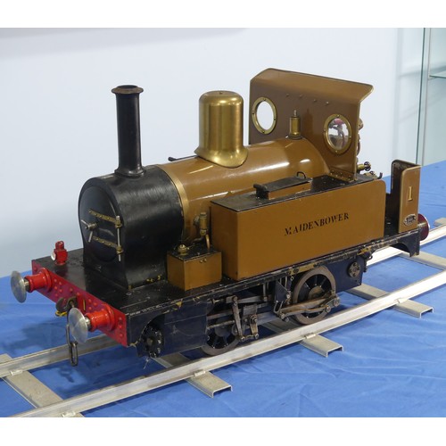 247 - A 5in gauge live steam 0-4-0 LBSC Tich Tank Locomotive, 'Maidenbower', well engineered, with maker's... 