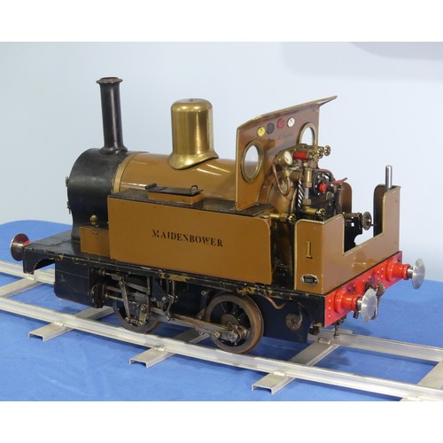 247 - A 5in gauge live steam 0-4-0 LBSC Tich Tank Locomotive, 'Maidenbower', well engineered, with maker's... 