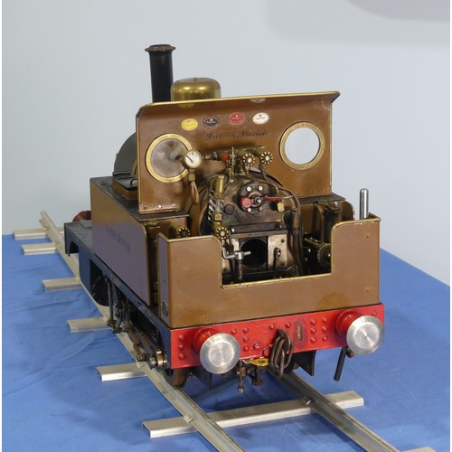 247 - A 5in gauge live steam 0-4-0 LBSC Tich Tank Locomotive, 'Maidenbower', well engineered, with maker's... 