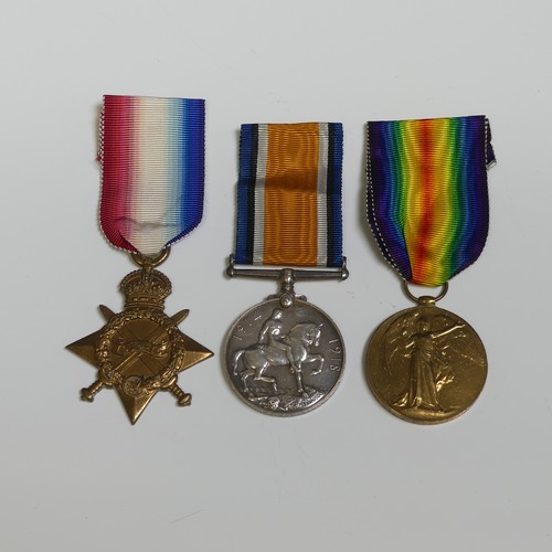 394 - World War I 1914-15 Star trio, to 1515 Pte C.V Dorman Cambridgeshire regiment. Charles Dorman enlist... 