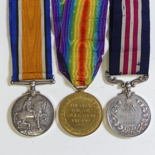 432 - Family GroupWorld War 1 Pair and Military Medal awarded to 2049 (later 835916) Driver Charles Pugh o... 