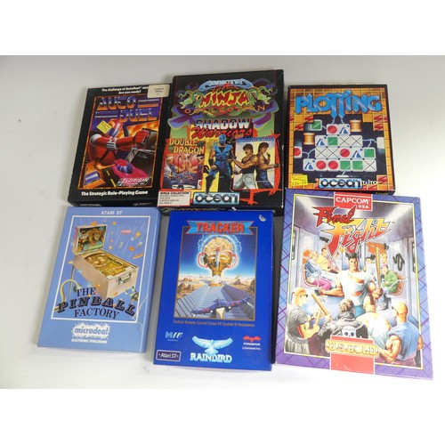 354 - 18 vintage boxed Atari ST games, including Final Flight, Ninja collection, WWF European rampage, pin... 