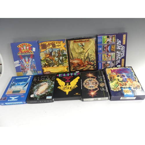 355 - 27 boxed vintage Atari ST computer games, including Monkey Island, Line of Fire, Gauntlet, Captain B... 