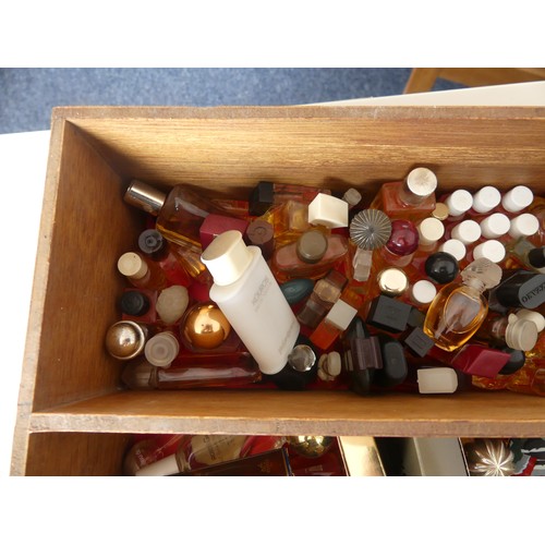 303 - A large collection of Perfume Miniatures, including Givenchy, Dior, YSL, Chanel etc., approx 200, so... 