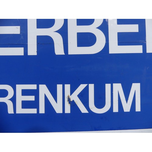 164A - Oosterbeek Gem.Renkum, a Dutch railway station sign, 33cm x 93cm. Oosterbeek is a village in the Net... 