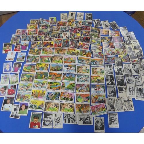 348 - A quantity of 'National Periodical' bubblegum cards, including Batman, Tarzan, Thunderbirds, footbal... 