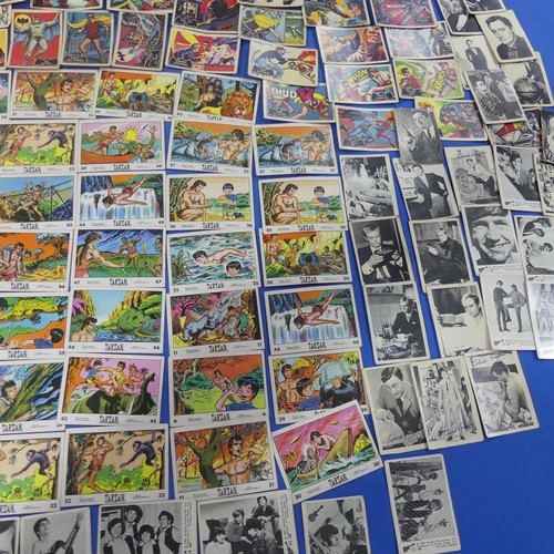 348 - A quantity of 'National Periodical' bubblegum cards, including Batman, Tarzan, Thunderbirds, footbal... 