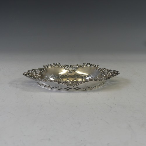 42 - A late Victorian silver Bon Bon Dish, by Henry Hobson & Sons, hallmarked Birmingham, 1900, of na... 
