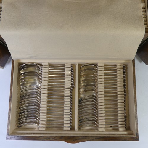 57 - An Art Deco Canteen of silver plated Cutlery, by Mappin & Webb, 12 place setting including fish ... 