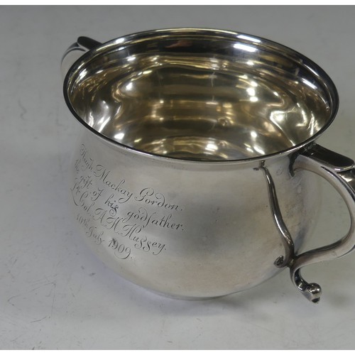 72 - An Edwardian silver Porringer, by Horace Woodward & Co Ltd., hallmarked London, 1909, of traditi... 