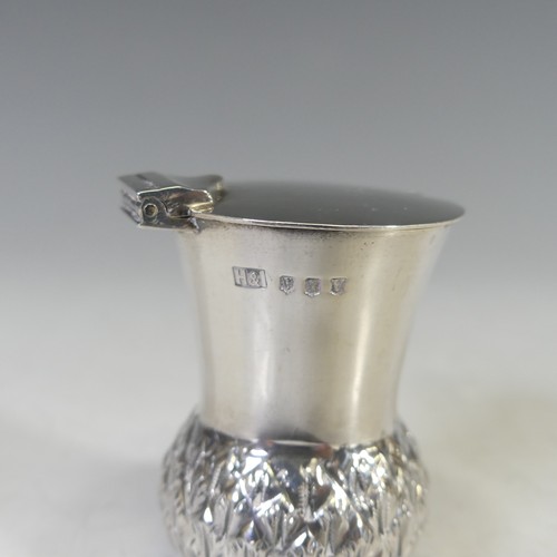 73 - A novelty George V Scottish silver three piece Cruet Set, by Hamilton & Inches, hallmarked Edinb... 