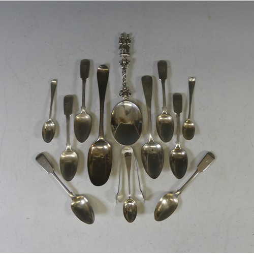 91 - A Victorian silver Spoon, by Daniel & John Wellby, in the Dtch style, 19cm long, together with a... 