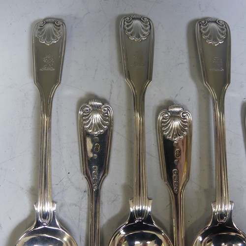 71 - A canteen of Victorian silver Cutlery, by Chawner & Co., (George Adams), hallmarked London, 1876... 