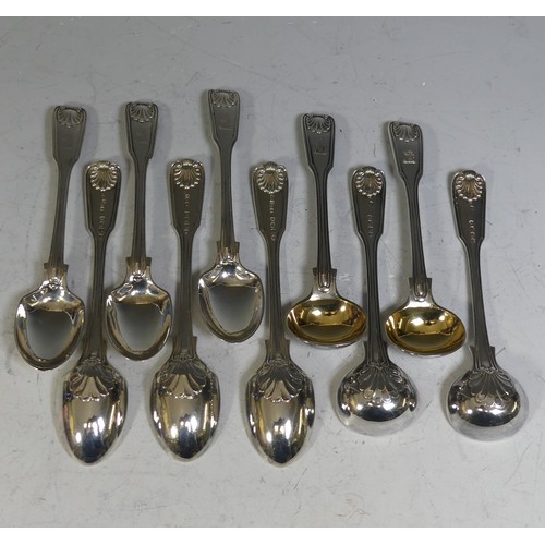 71 - A canteen of Victorian silver Cutlery, by Chawner & Co., (George Adams), hallmarked London, 1876... 