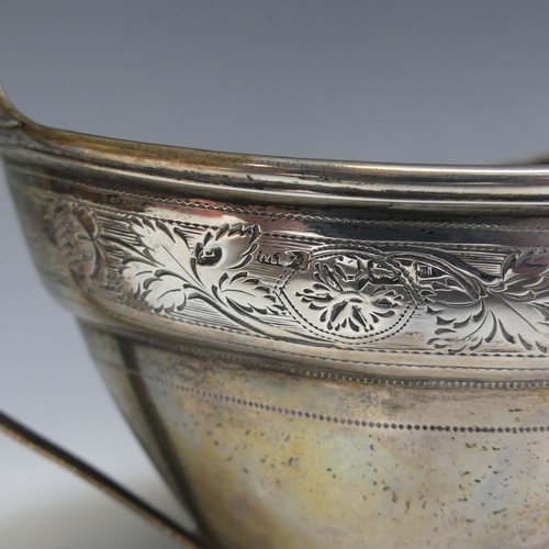 101 - A George III silver two handled Sugar Bowl, marks punched into the band of bright cut decoration and... 