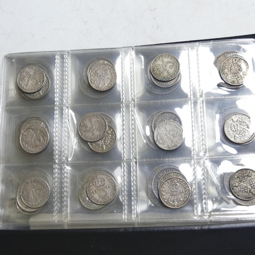 77 - A small quantity of Pre-1947 silver Coins, including 8 George V half crowns, loose, 3.8ozt, a coin s... 