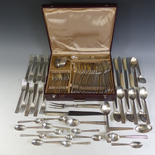 83 - A canteen of French silver-plated Cutlery, together with a cased carving set etc., (a lot)... 