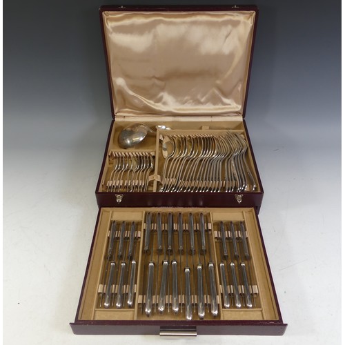 83 - A canteen of French silver-plated Cutlery, together with a cased carving set etc., (a lot)... 