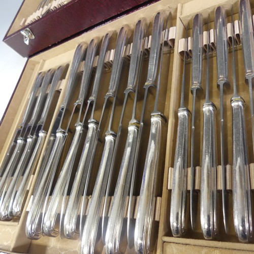 83 - A canteen of French silver-plated Cutlery, together with a cased carving set etc., (a lot)... 