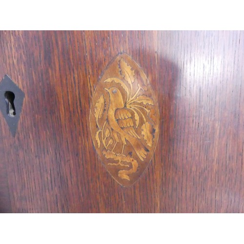 262 - Blagburn, Gateshead, an oak and mahogany banded 8-day longcase clock with two-weight movement striki... 