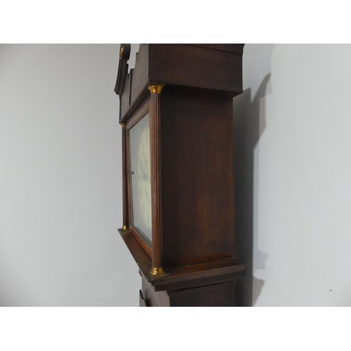 262 - Blagburn, Gateshead, an oak and mahogany banded 8-day longcase clock with two-weight movement striki... 