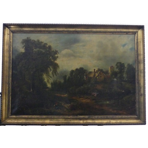 235 - After John Constable (1776-1837), The Glebe Farm, oil on canvas, signed 'J.C. Sayer after J. Constab... 