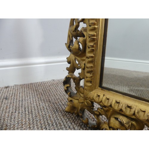 354 - A pair of Georgian style reproduction gilt-wood framed mirrors, frame is W 65xm x L 80cm.... 