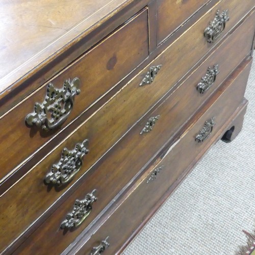 404 - A George III inlaid mahogany Bureau, inside cupboard drawer is broken, shown in picture W 106cm x H ... 