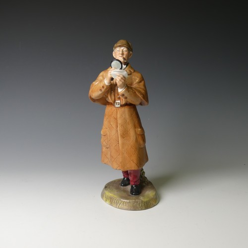 72 - A Royal Doulton figure of 'The Detective', H 23.5cm, with factory marks to base, together with three... 