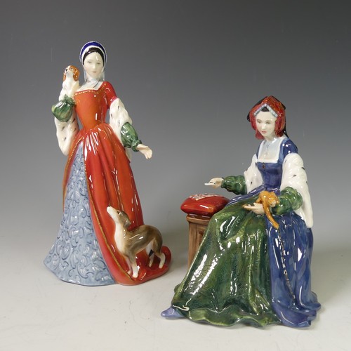 86 - A Royal Doulton limited edition figure of Catherine of Aragon, HN3233, (4362/9500), together with a ... 