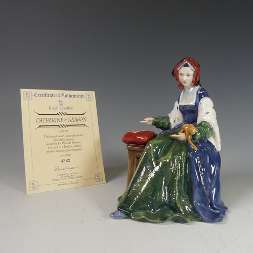 86 - A Royal Doulton limited edition figure of Catherine of Aragon, HN3233, (4362/9500), together with a ... 