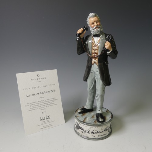 87 - A Royal Doulton limited edition figure of Thomas Edison, HN5128, (69/250) with box and certificate o... 