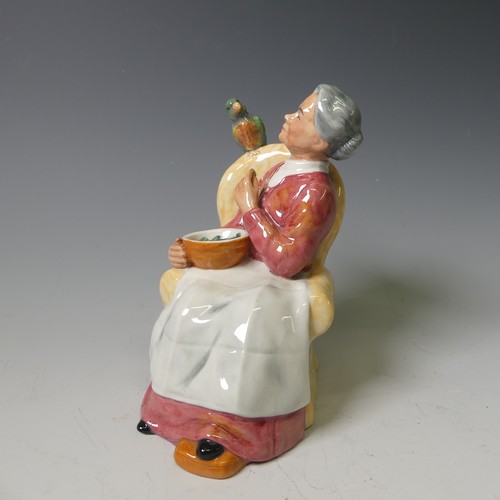 91 - A Royal Doulton Character figure of Pretty Polly, HN2768, together with Teatime HN2255, The Favourit... 