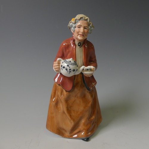 91 - A Royal Doulton Character figure of Pretty Polly, HN2768, together with Teatime HN2255, The Favourit... 