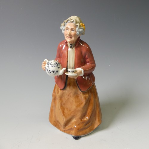 91 - A Royal Doulton Character figure of Pretty Polly, HN2768, together with Teatime HN2255, The Favourit... 