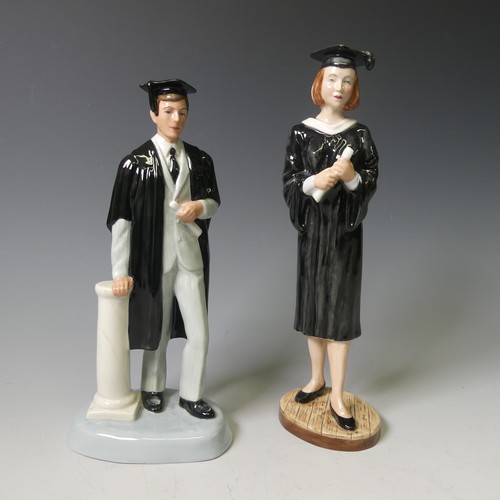 94 - A Royal Doulton Character figure of Graduation, HN5039, together with a Graduate, HN3017, both with ... 