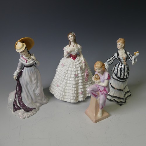 98 - A Royal Doulton limited edition figure of La Loge, (170/7500), together with Lise, HN3474, (72/7500)... 