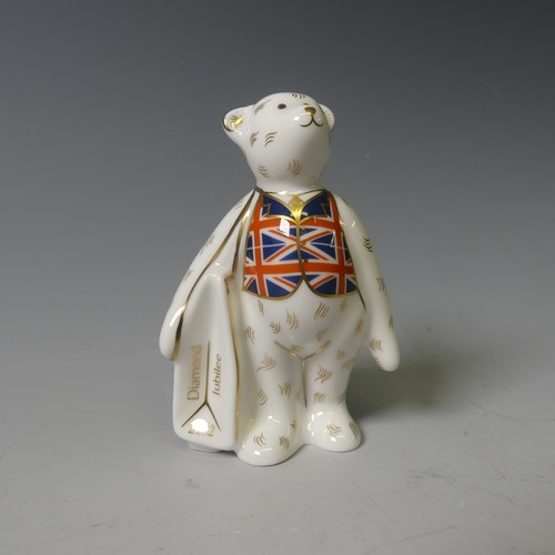 104 - A Royal Crown Derby Fisherman Bear, together with ER Shopper Bear and I Love London Shopper Bear (3)... 