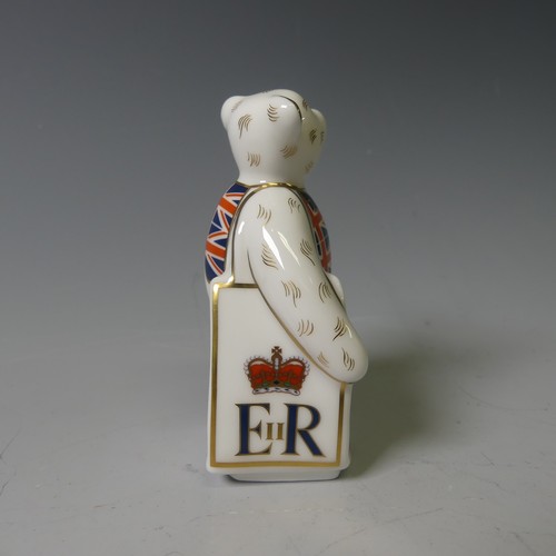 104 - A Royal Crown Derby Fisherman Bear, together with ER Shopper Bear and I Love London Shopper Bear (3)... 