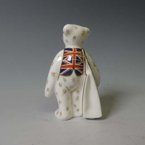 104 - A Royal Crown Derby Fisherman Bear, together with ER Shopper Bear and I Love London Shopper Bear (3)... 