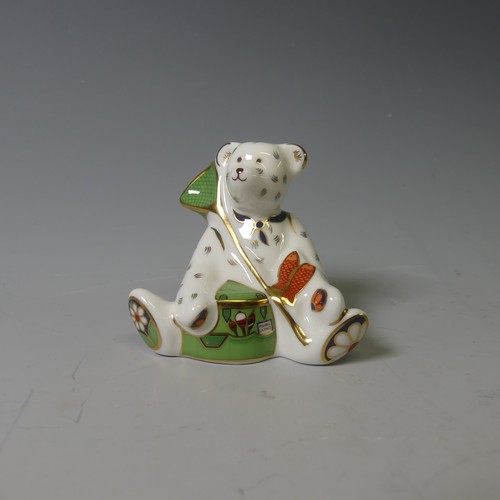 104 - A Royal Crown Derby Fisherman Bear, together with ER Shopper Bear and I Love London Shopper Bear (3)... 